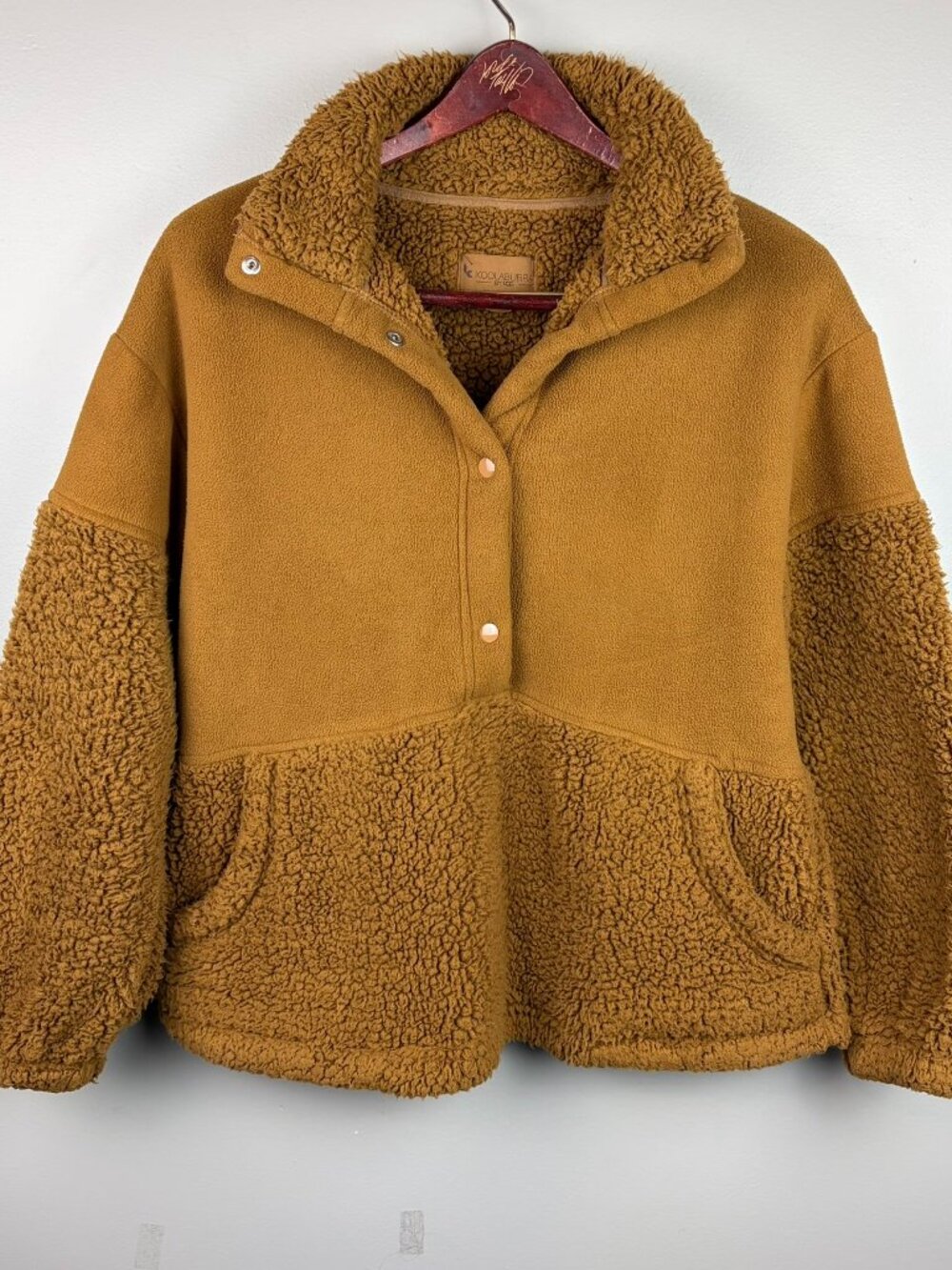 Koolaburra by Ugg Bonded Sherpa Pullover Teddy in Brown Size XS